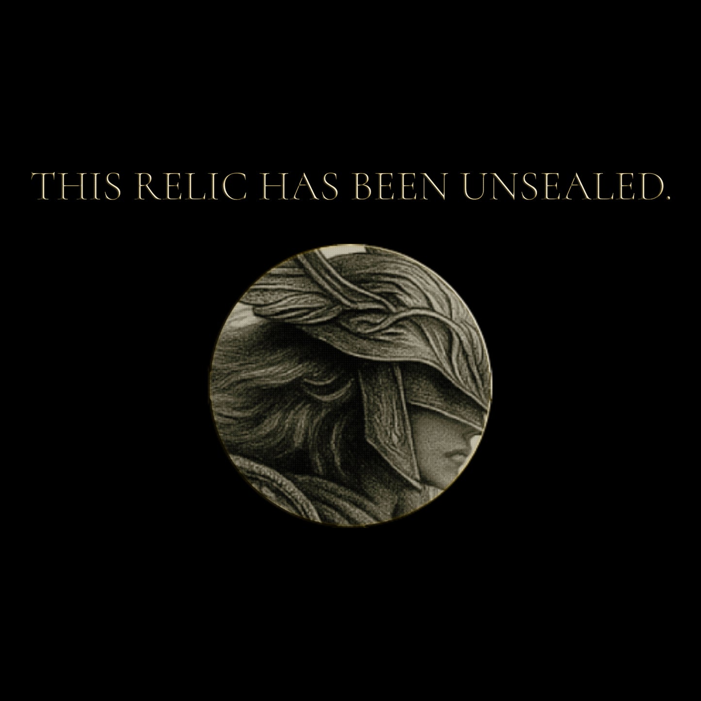 RELICS / 003 — The Mourning Blade | Digital Tattoo Design + Stencil
