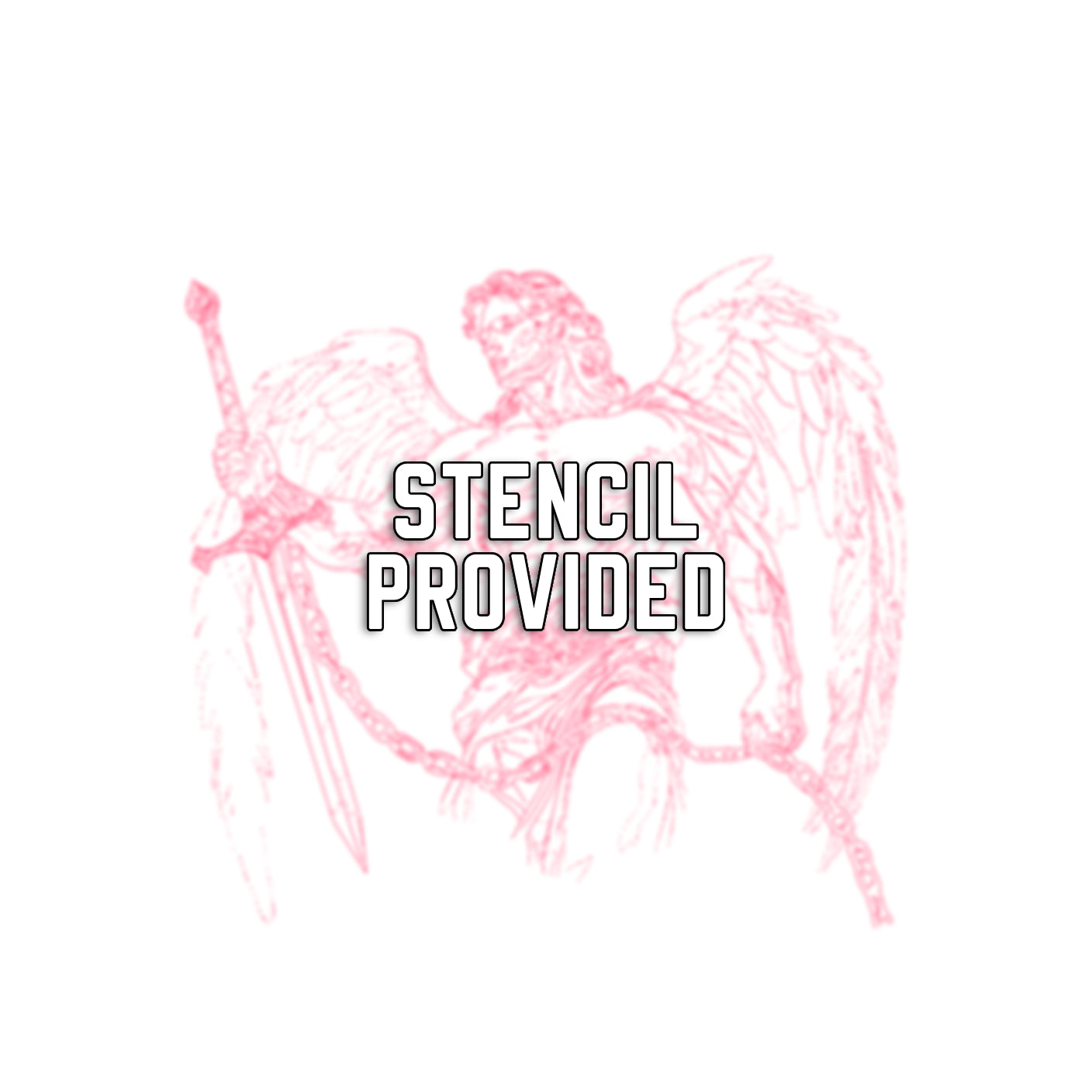 Archangel Michael | Digital Tattoo Design + Stencil