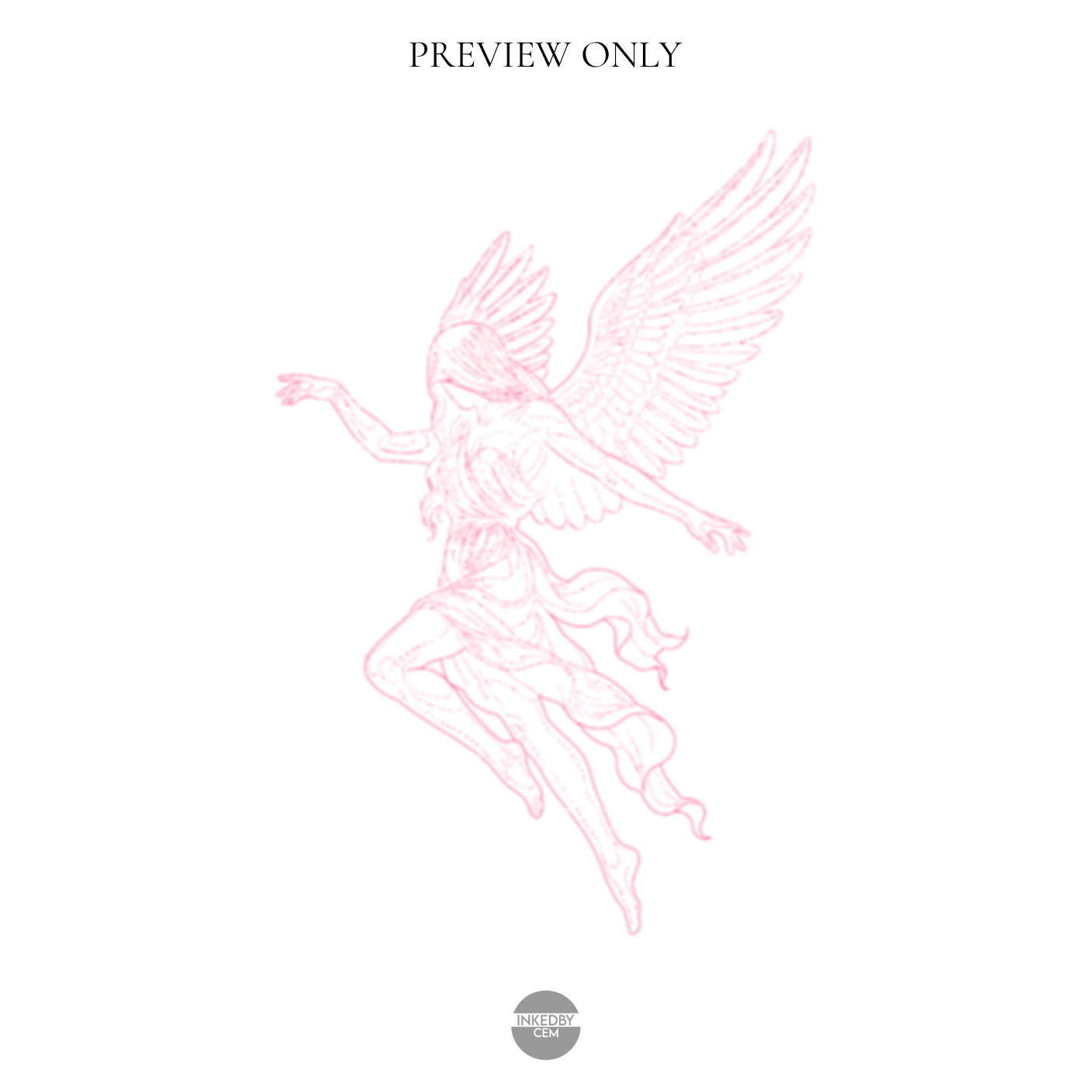 The Veiled Voice | Digital Tattoo Design + Stencil