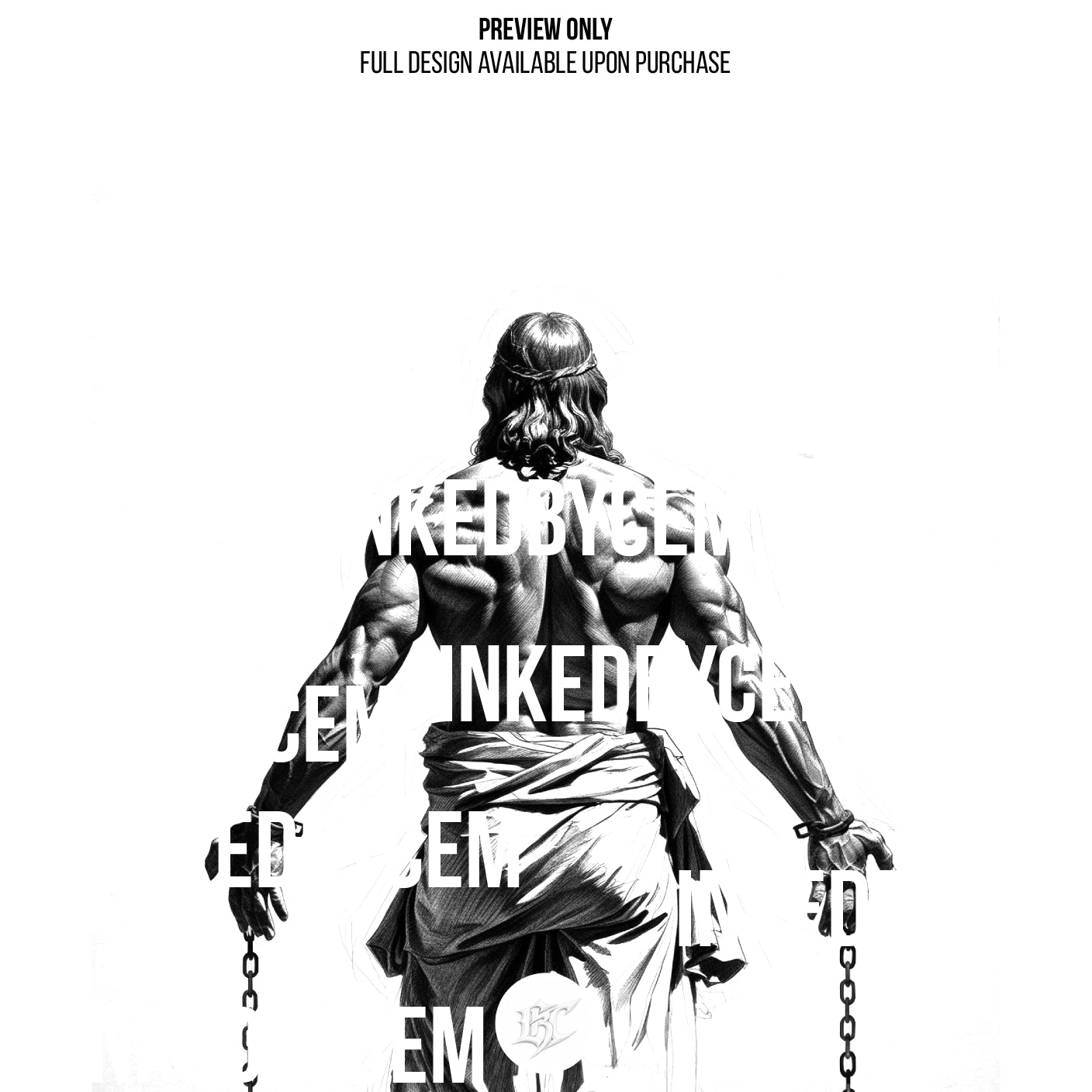 Christian Piece | Digital Tattoo Design + Stencil