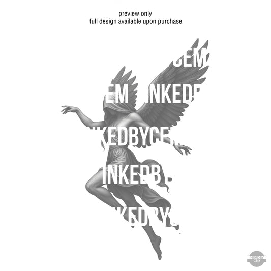 The Veiled Voice | Digital Tattoo Design + Stencil